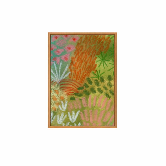 Framed Canvas Print ~ Tropical Pastel Series