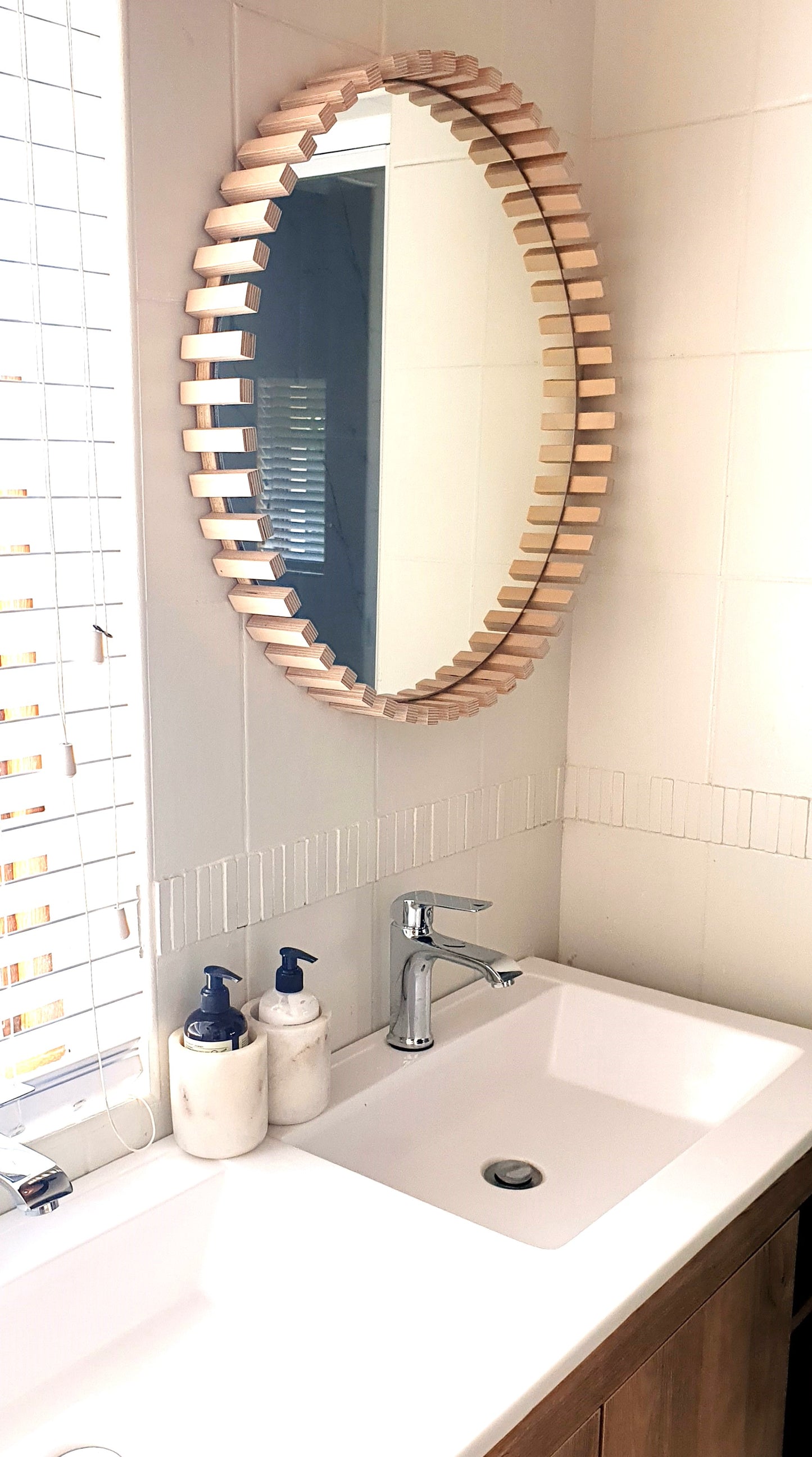 Cog Birch Mirror