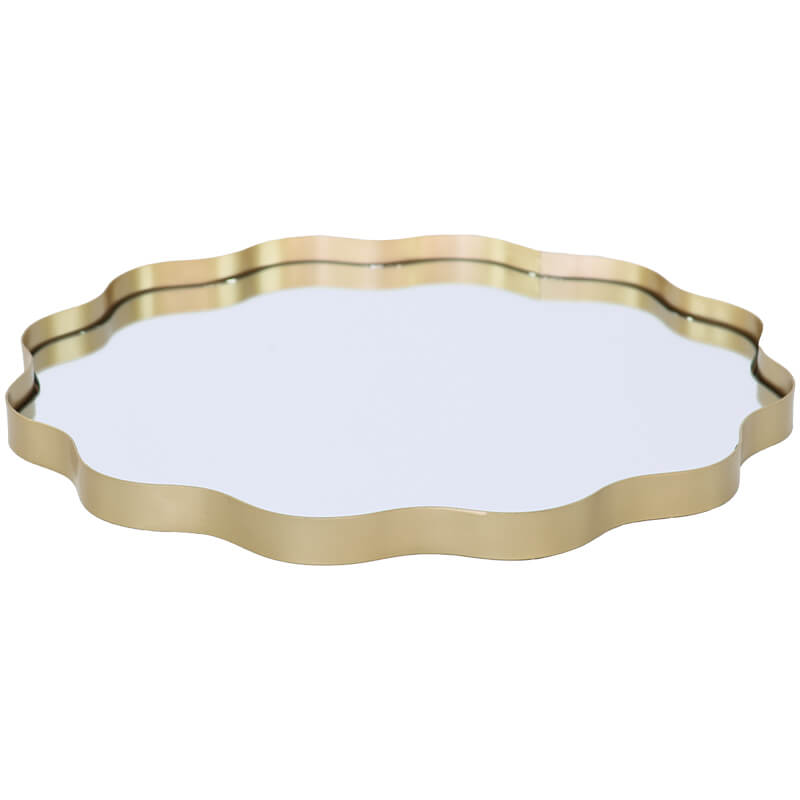 Gold Scallop Tray