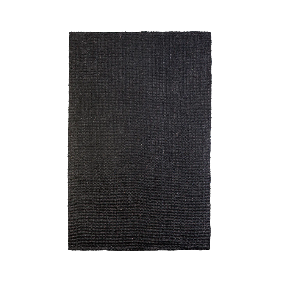 Jute Black Rug