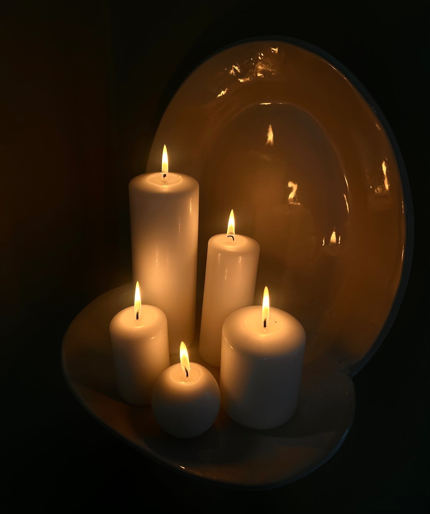 Handmade Clay Candle Wall Sconces