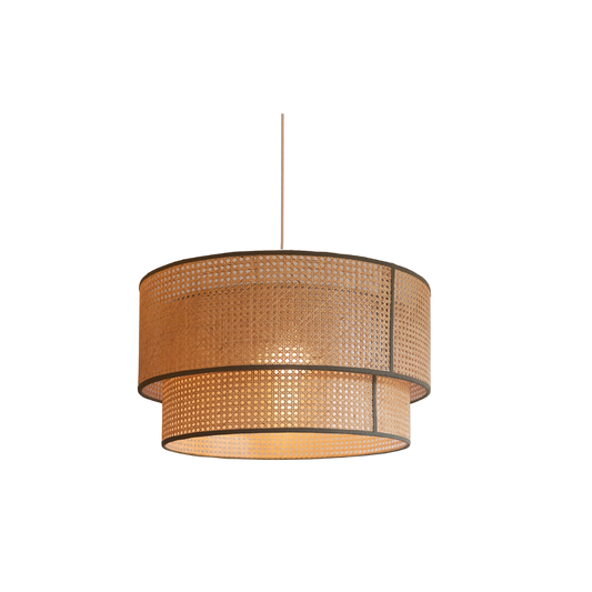 Bora Bora Cane Double Drum Pendant