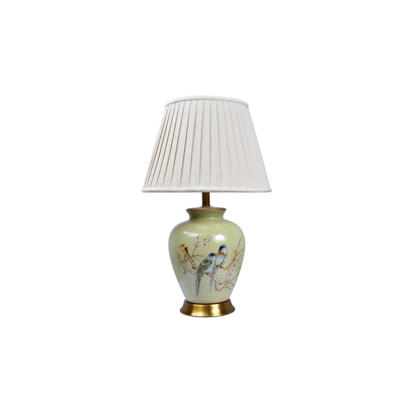 Bird Motif Ceramic Table Lamp