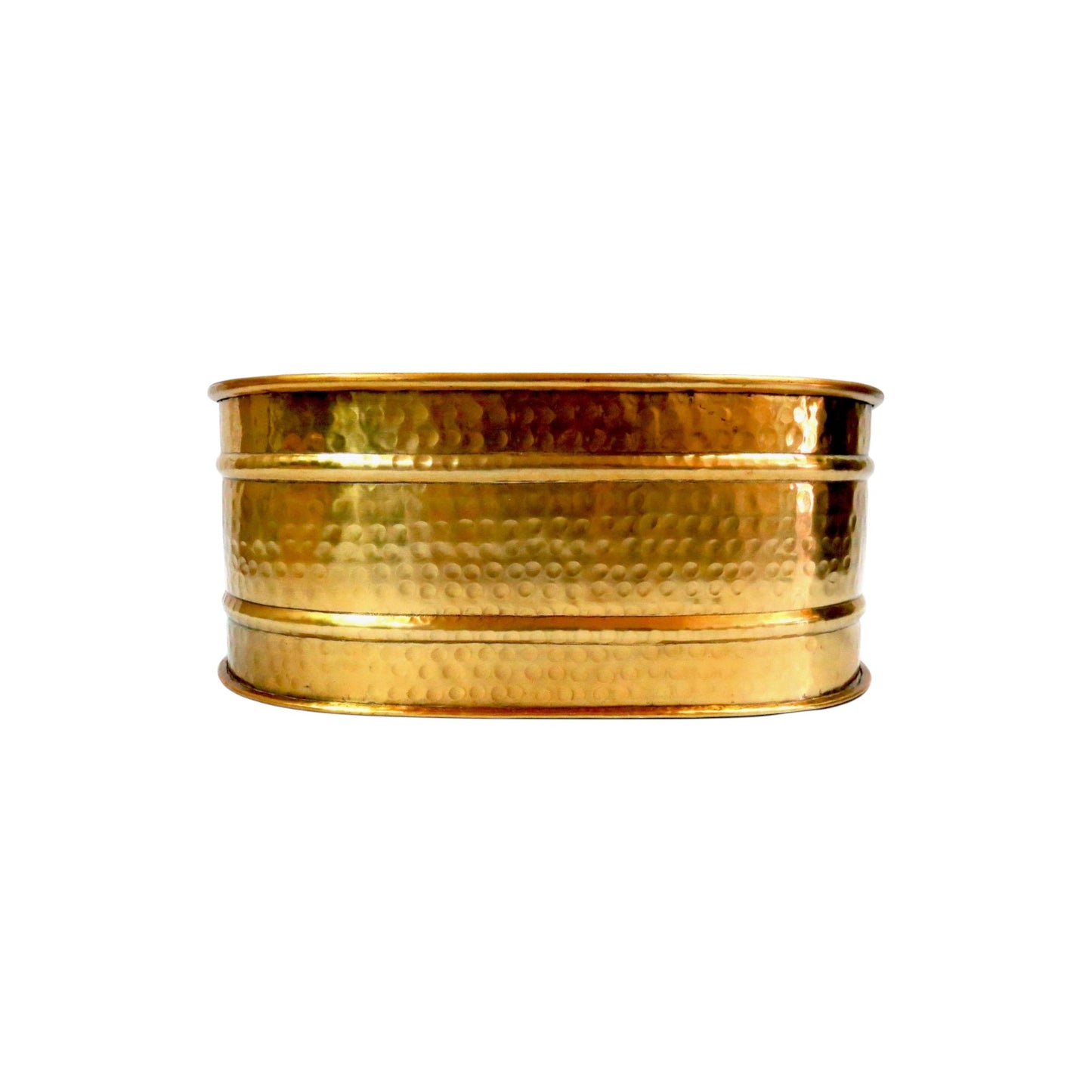 Gold Beaten Planter - Modern