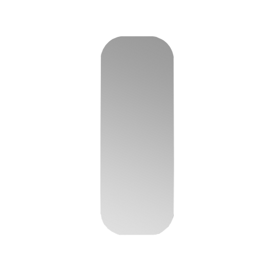 Birch Rounded Rectangle Frameless Mirror