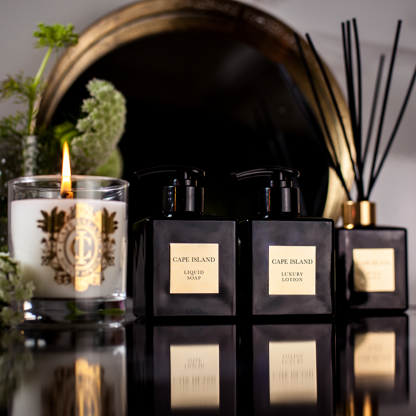 Black Gold Luxury Liquid Soap, Lotion & Fragrance Diffuser Collection