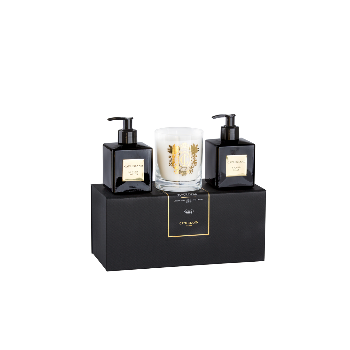 Black Gold Luxury Liquid Soap, Lotion & Candle Collection