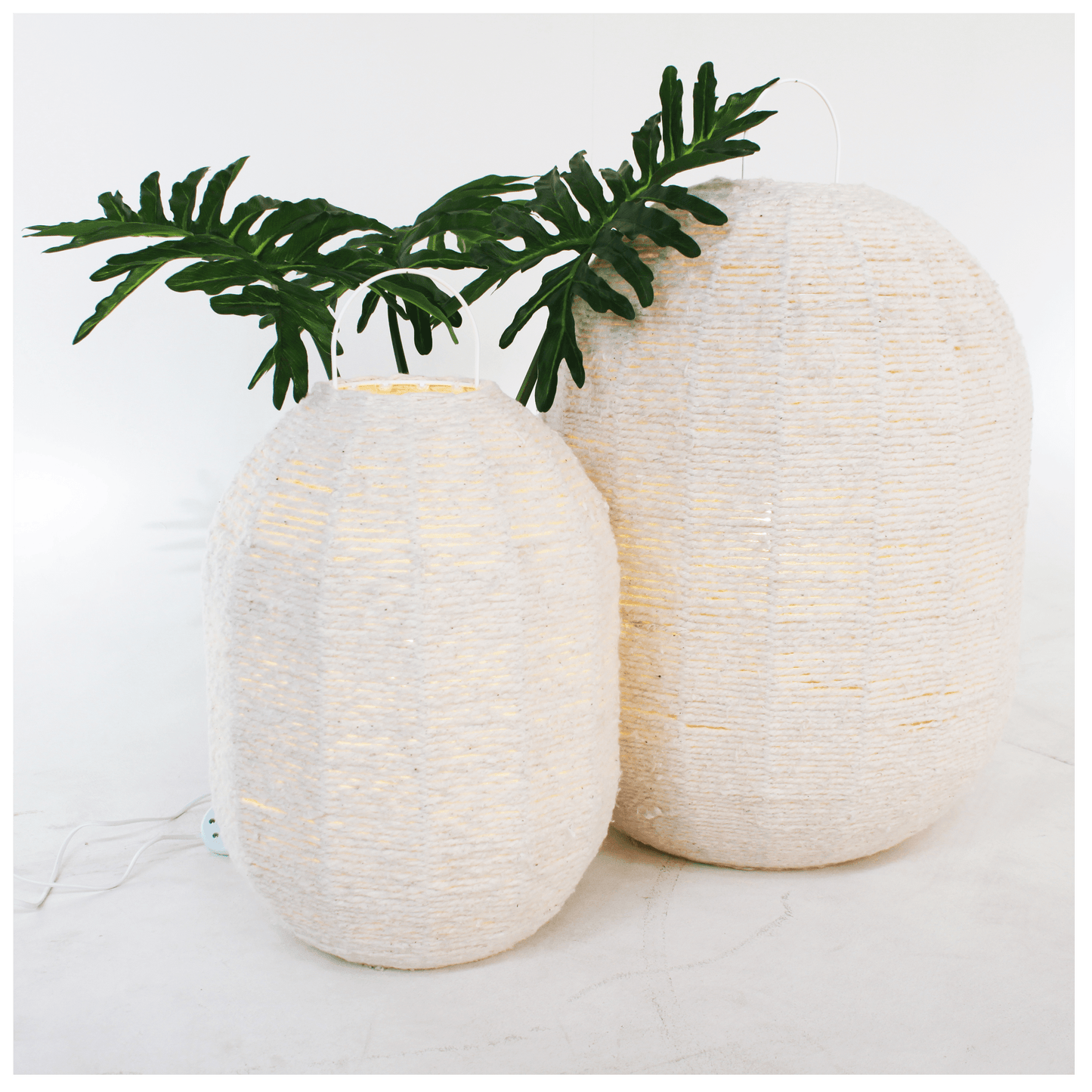 Cotton Floor Lantern