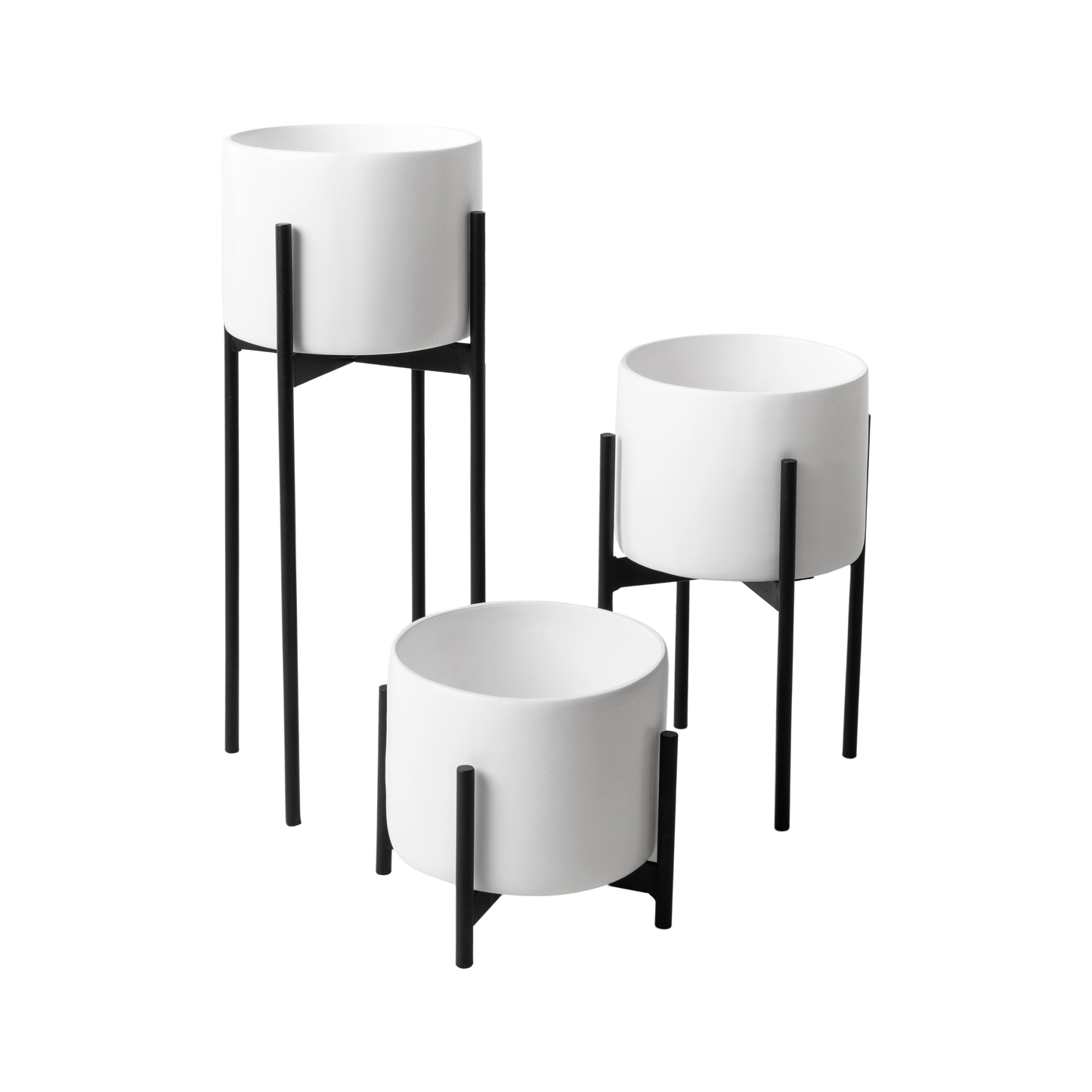 Trio Metal Planter Set