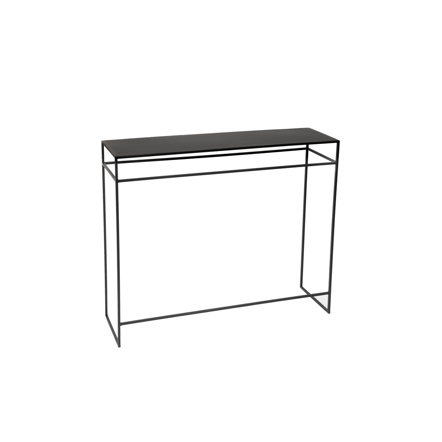 Matt Black Console Table