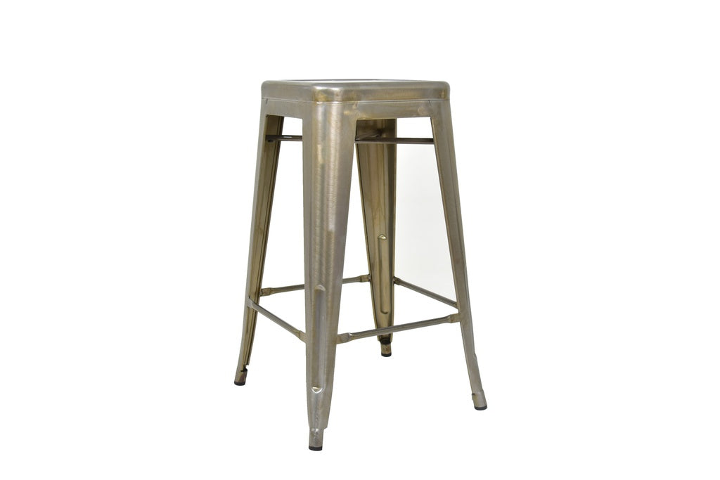 Tolix Stool with Backrest