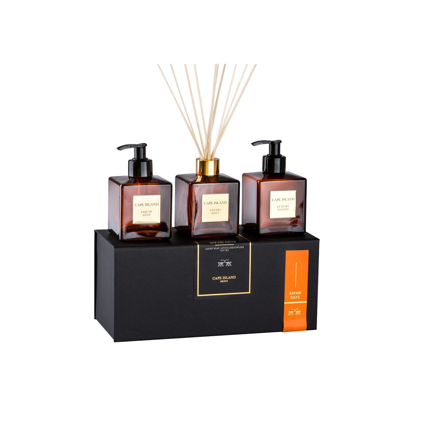 Safari Days Luxury Liquid Soap, Lotion & Fragrance Diffuser Collection