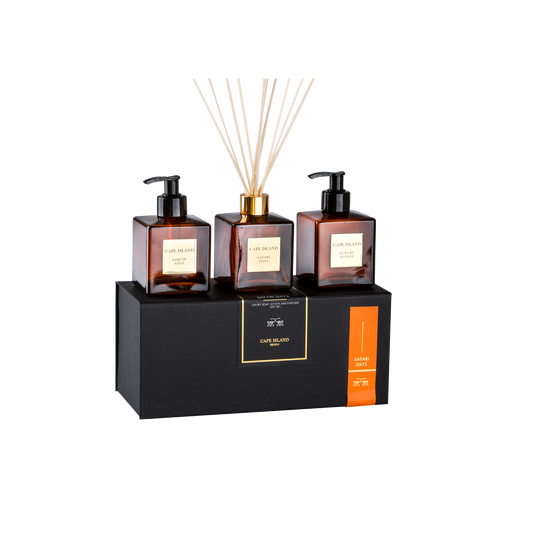 Safari Days Luxury Liquid Soap, Lotion & Fragrance Diffuser Collection