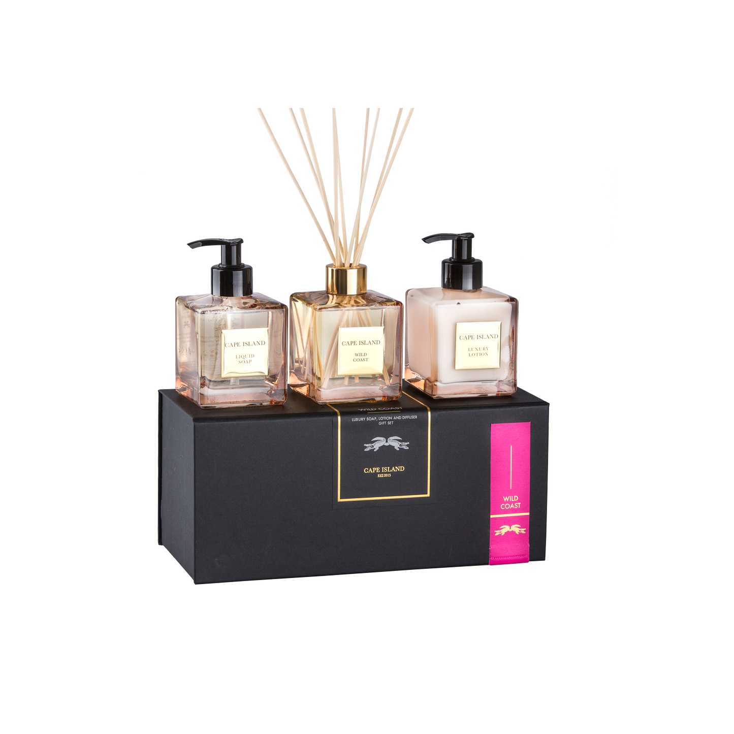 Wild Coast Luxury Liquid Soap, Lotion & Fragrance Diffuser Collection