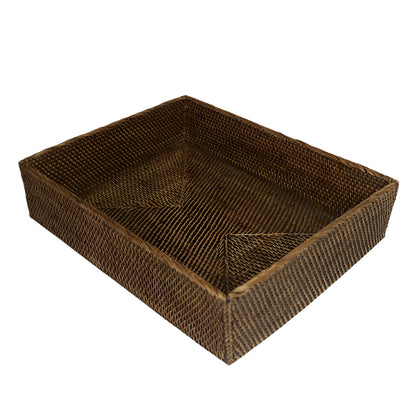 Large Rectangle Rattan Tray