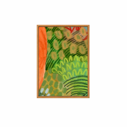 Framed Canvas Print ~ Tropical Pastel Series