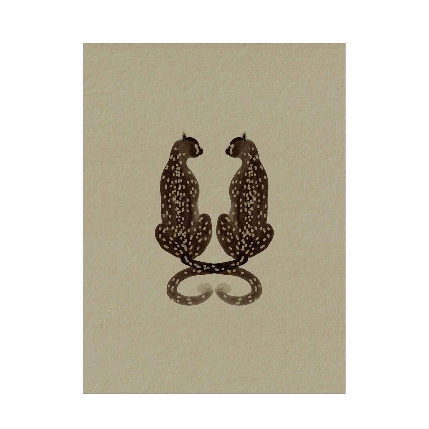Framed Canvas Print ~ Cheetah Pair Series