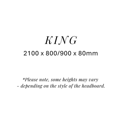 Size (for headboards)