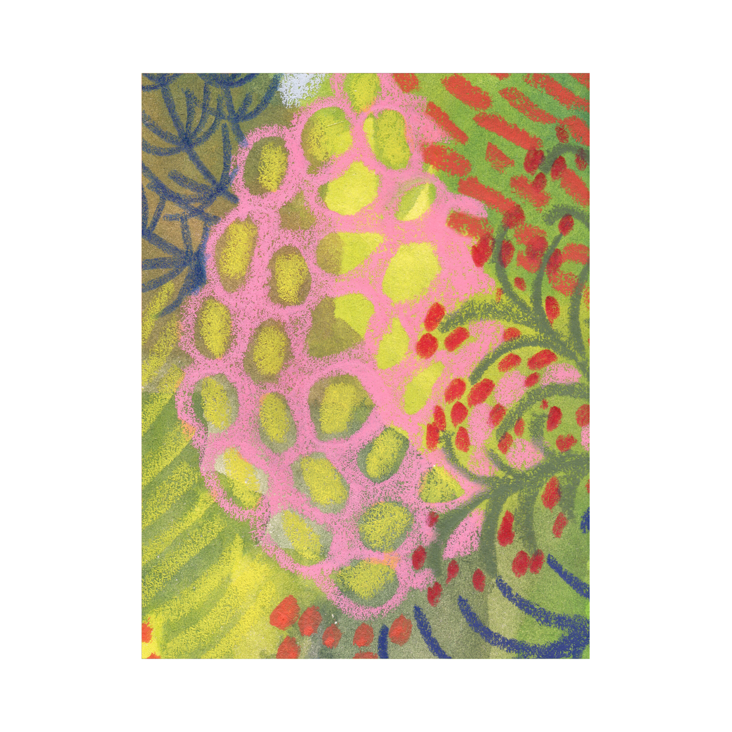 Framed Canvas Print ~ Tropical Pastel Series