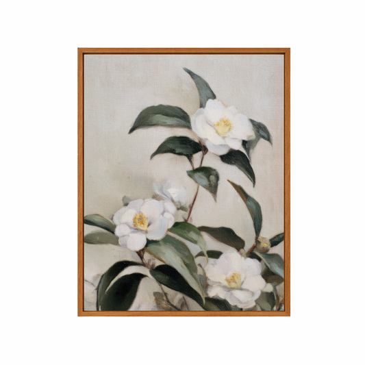 Framed Canvas Print ~ Country Blossoms