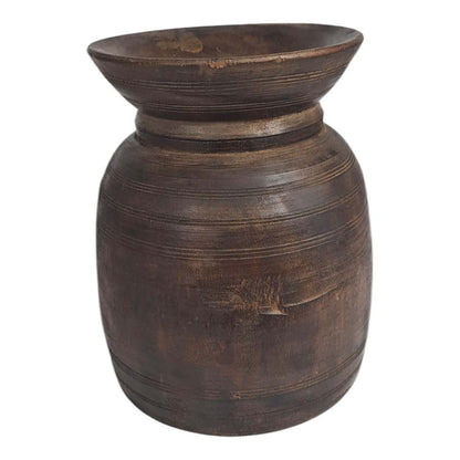 Antique Wooden Oil Pot