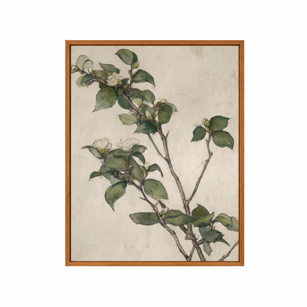 Framed Canvas Print ~ Quiet Bloom