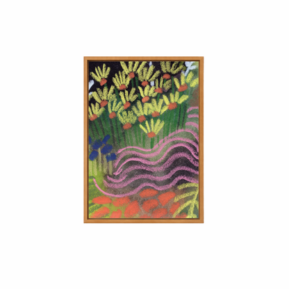 Framed Canvas Print ~ Tropical Pastel Series
