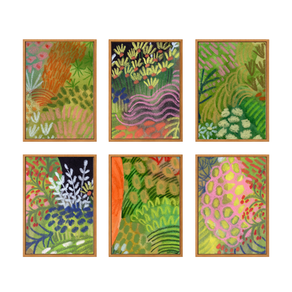 Framed Canvas Print ~ Tropical Pastel Series
