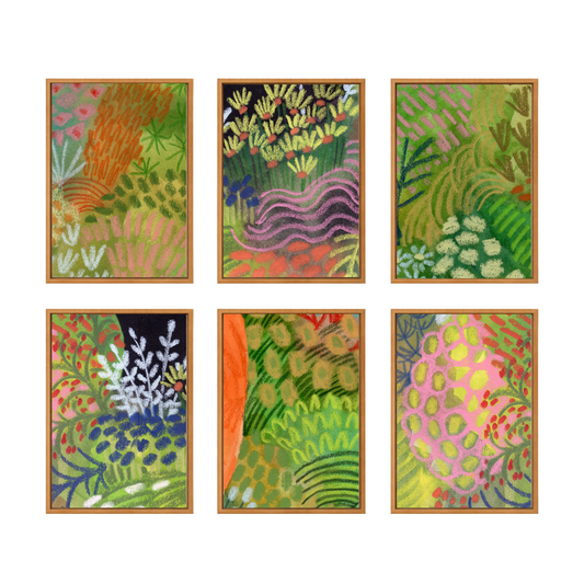 Framed Canvas Print ~ Tropical Pastel Series