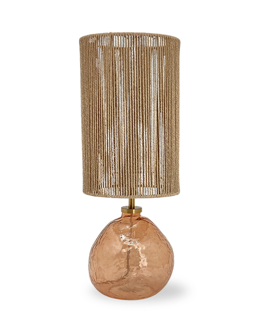Mia Amber Table Lamp w/jute shade