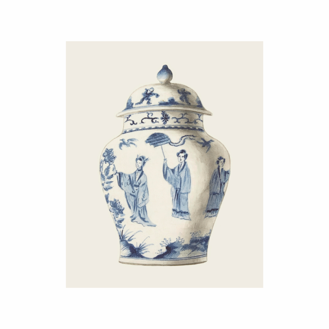 Framed Canvas Print ~ Ginger Jar