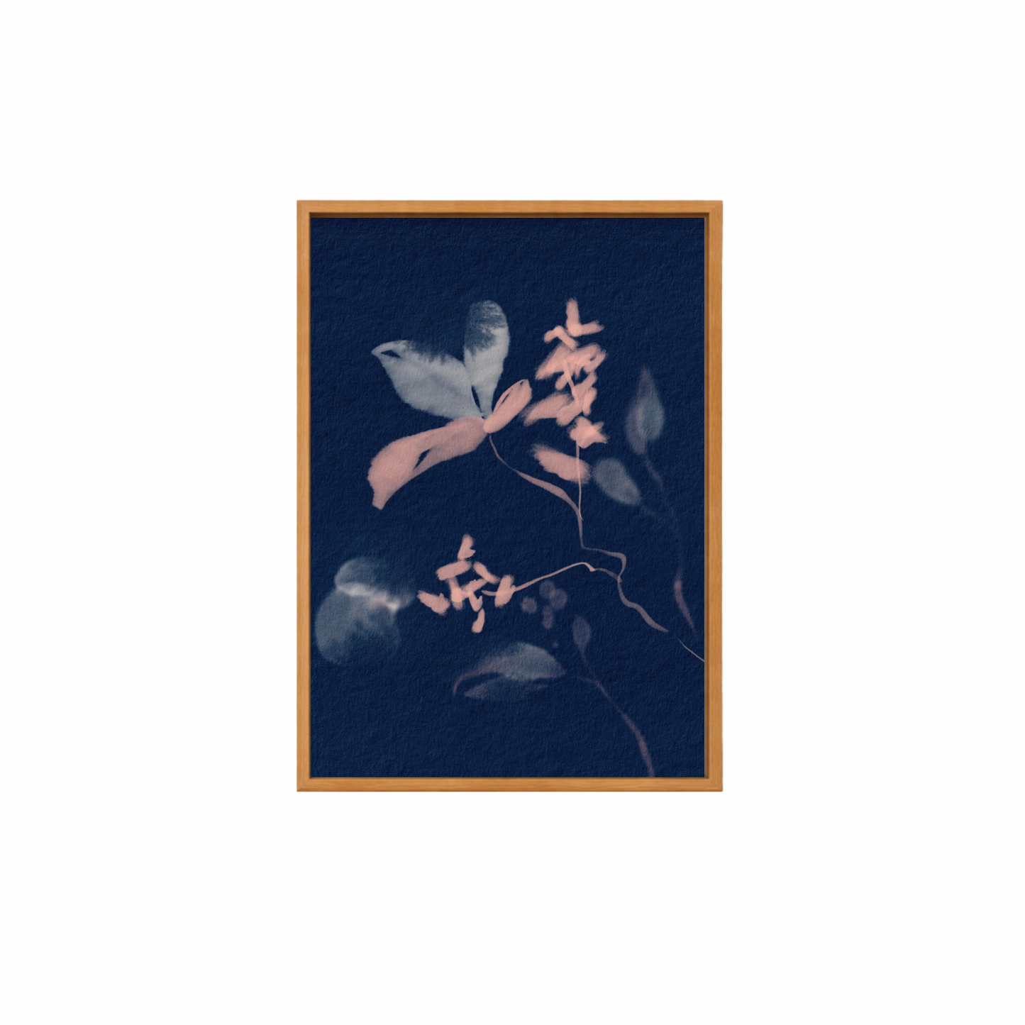 Framed Canvas Print ~ Indigo Sun Print Series