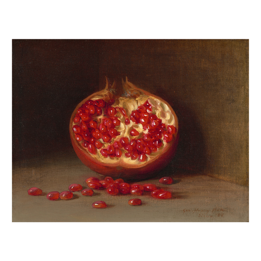 Framed Canvas Print ~ Pomegranate Still Life