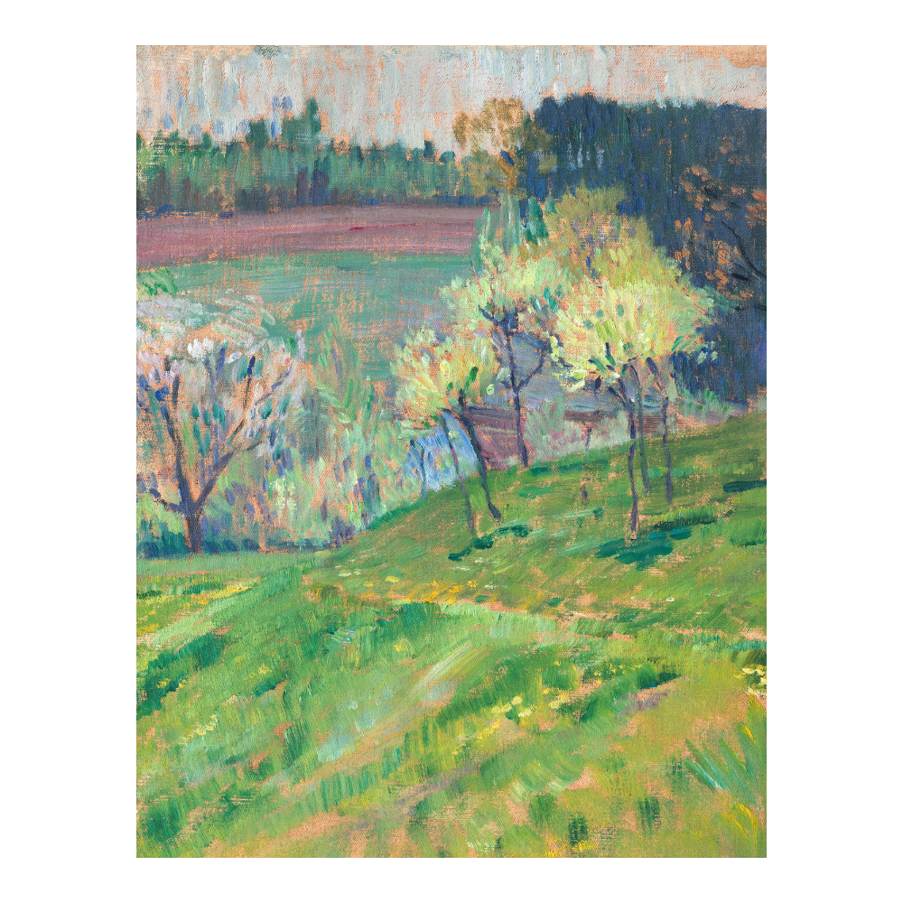 Framed Canvas Print ~ Blooming Orchard