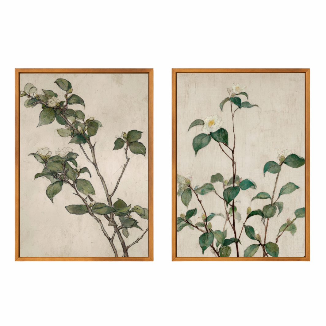 Framed Canvas Print ~ Quiet Bloom