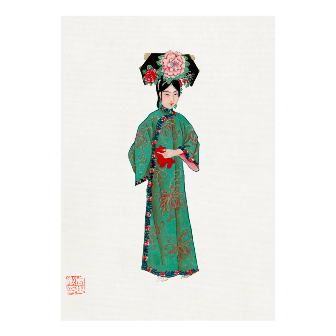 Framed Canvas Print ~ The Chinoiserie Ladies