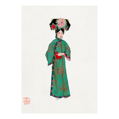 Framed Canvas Print ~ The Chinoiserie Ladies