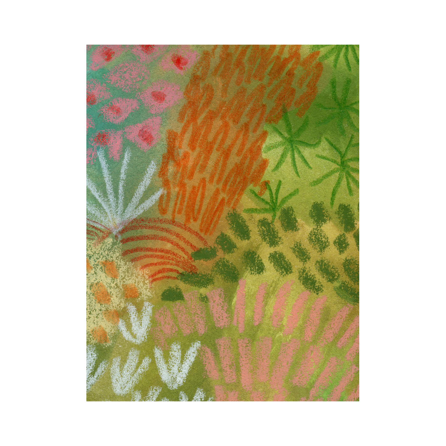 Framed Canvas Print ~ Tropical Pastel Series