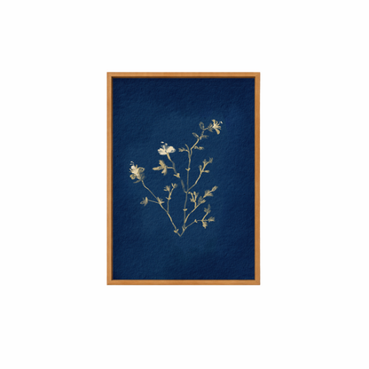 Framed Canvas Print ~ Indigo Sun Print Series