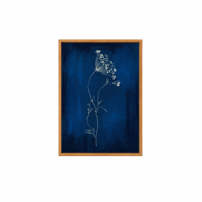 Framed Canvas Print ~ Indigo Sun Print Series