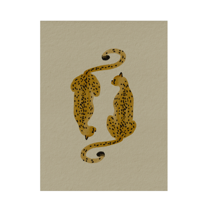 Framed Canvas Print ~ Cheetah Pair Series