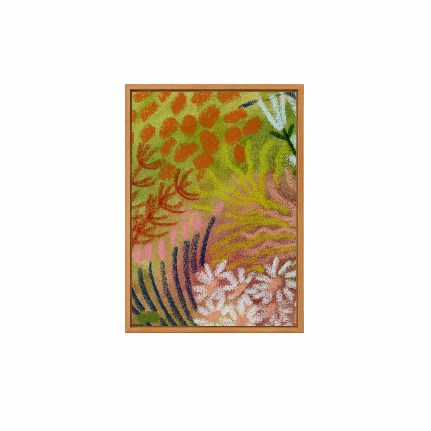 Framed Canvas Print ~ Tropical Pastel Series
