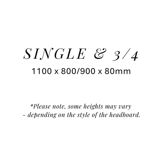 Size (for headboards)