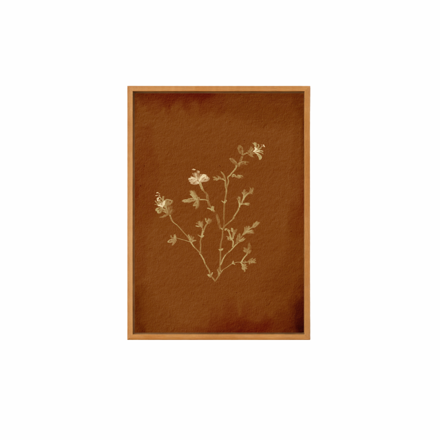 Framed Canvas Print ~ Indigo Sun Print Series