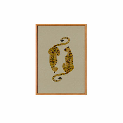 Framed Canvas Print ~ Cheetah Pair Series
