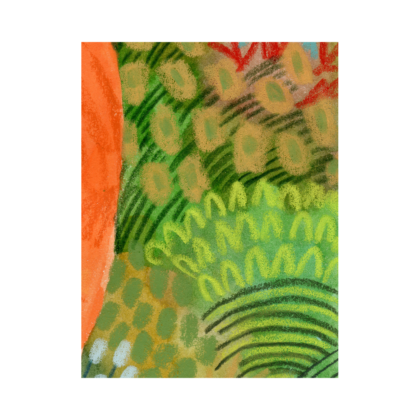 Framed Canvas Print ~ Tropical Pastel Series