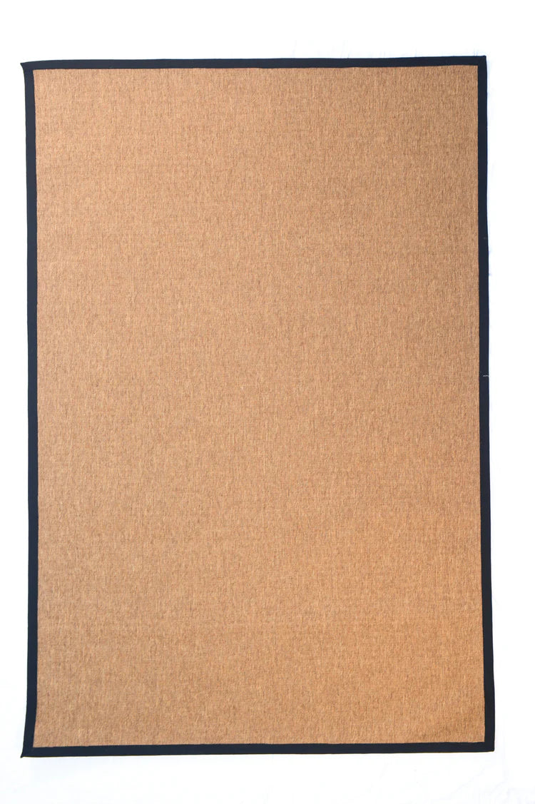 RUST BROWN BOUCLE RUG