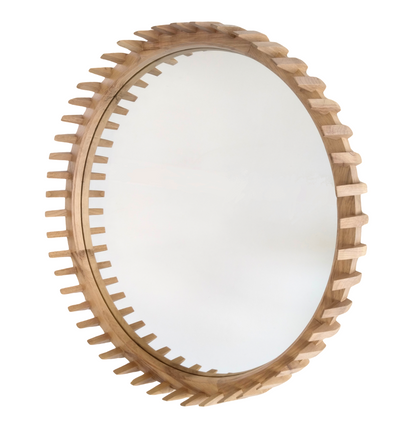 Cacti Oak Mirror