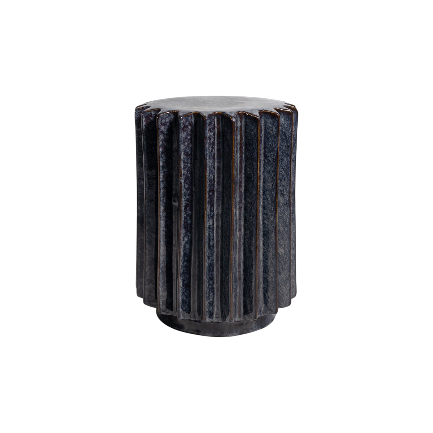 Mottled Navy Garden Stools