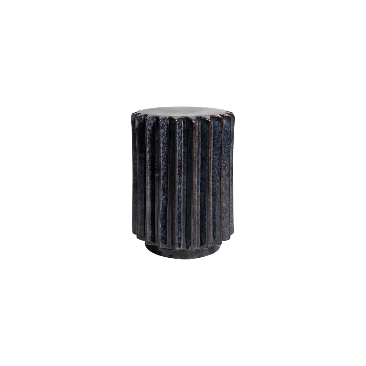 Mottled Navy Garden Stools